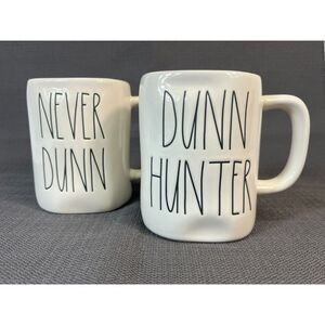 NWOT Rae Dunn Magenta Never Dunn Dunn Hunter Coffee Tea Mugs Artistan